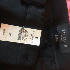 Talbots, 12P, dress slacks, black